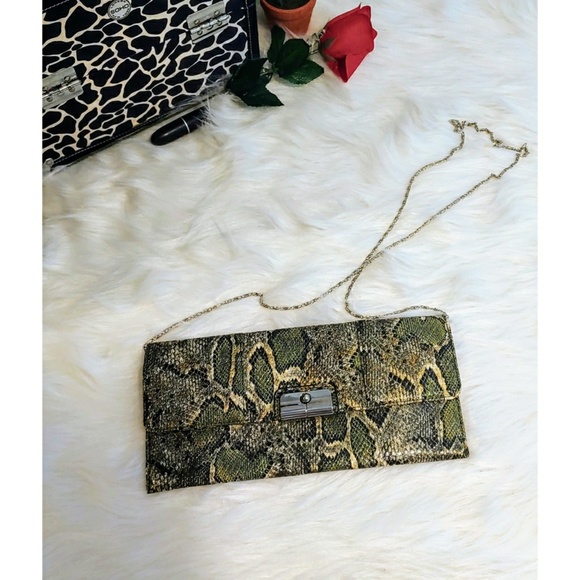 Alba Handbags - Faux snakeskin cross body purse